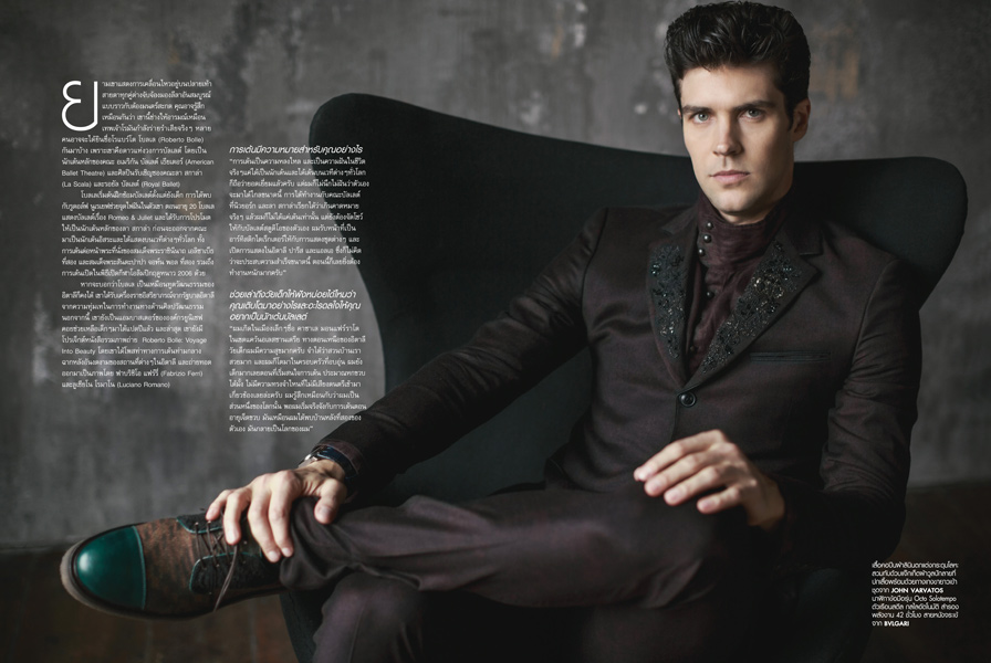 Roberto Bolle, fashion, magazine, l'Officiel, Hommes, Anna Neretto, Silvia Sadecka, Alessio Migliardi, artist, talent, dance