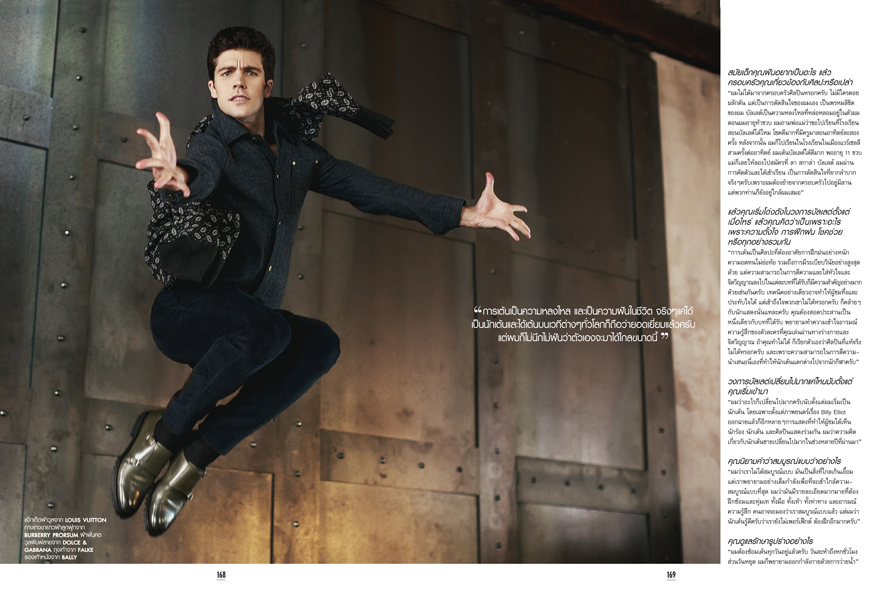 Roberto Bolle, fashion, magazine, l'Officiel, Hommes, Anna Neretto, Silvia Sadecka, Alessio Migliardi, artist, talent, dance