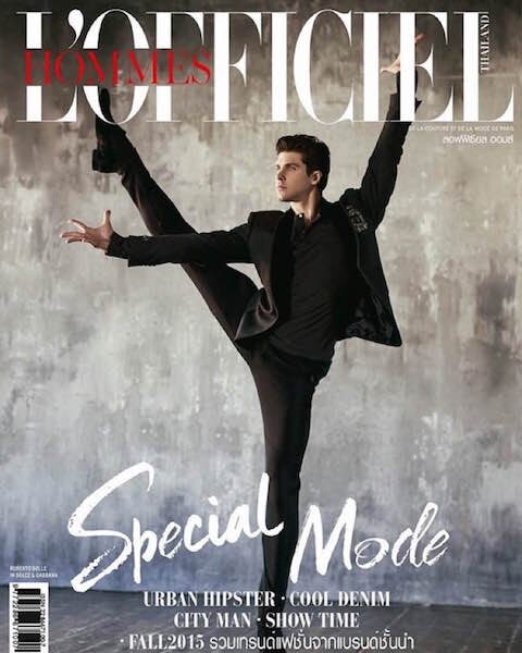 Copertina L'Officiel Hommes Thailand — Roberto Bolle, fotografata da Alessio Migliardi