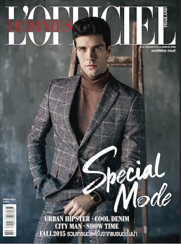Copertina L'Officiel Hommes Thailand — Roberto Bolle, fotografata da Alessio Migliardi