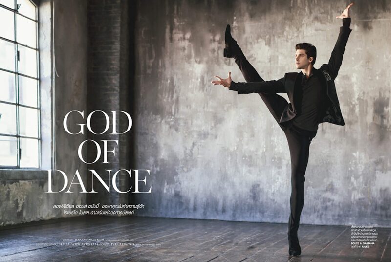 L'Officiel Hommes Thailand — God of Dance — Roberto Bolle, fotografato da Alessio Migliardi